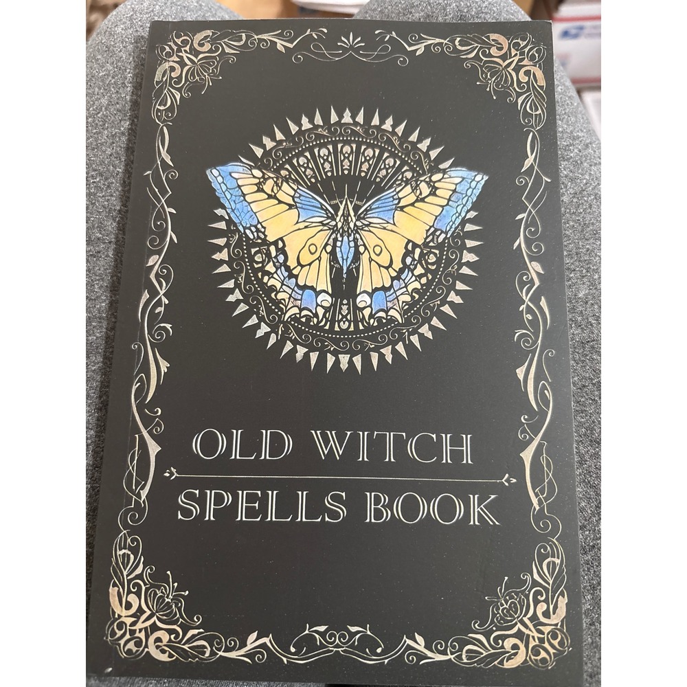 Old Witch Spells Book Paperback Butterfly Cover Wicca Occult Magic Rituals